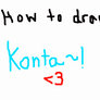 How To Draw Konta-hair