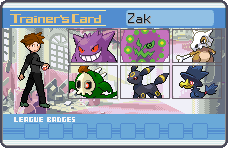 Zak trainer card