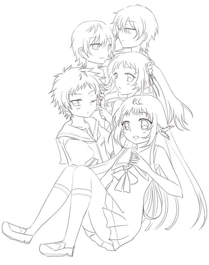 Nagi no Asukara Characters by michi1412 on DeviantArt