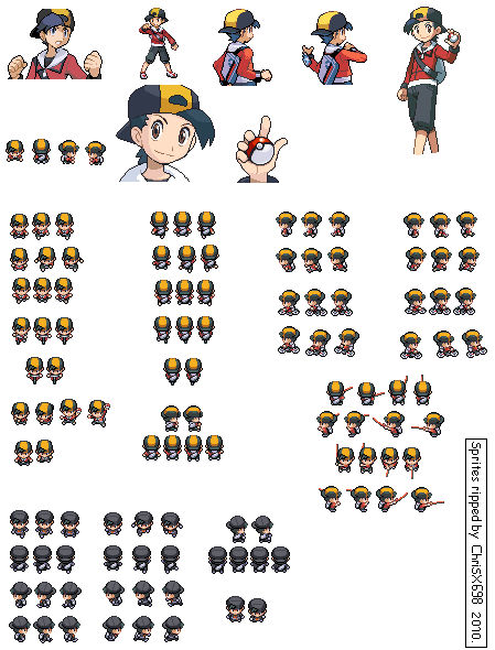 Pokemon HG-SS Sprite Gold by ChriSX698 on DeviantArt
