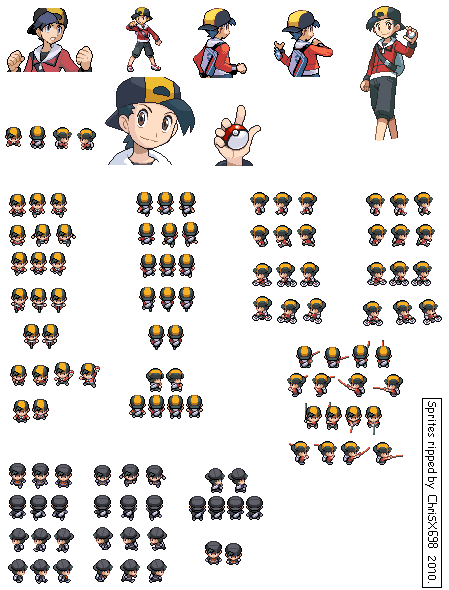 Pokemon HG-SS Sprite Red by ChriSX698 on DeviantArt