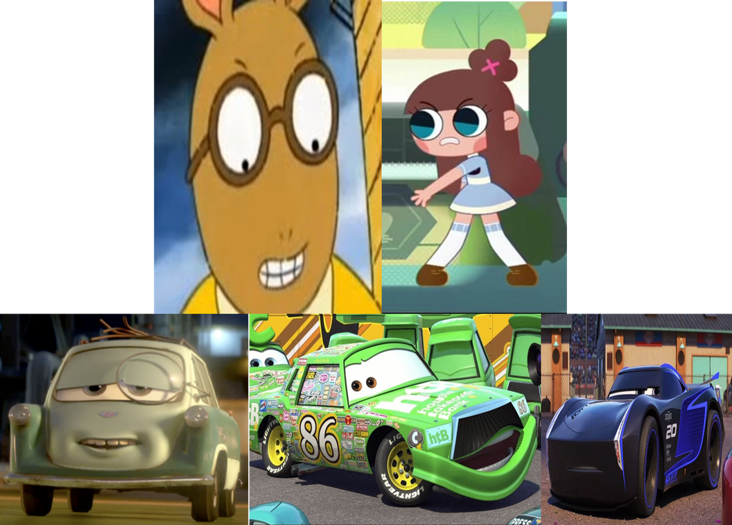 Min and Arthur angry at Cars trilogy villains by Pufflecoelho on DeviantArt