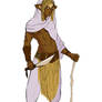 Alien Desert Nomad Character Design Digitized