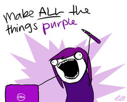 Make ALL the things purple