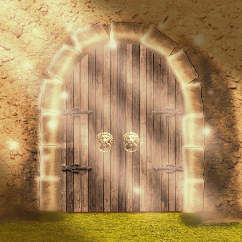 Двери открываются медленно. Сказочные ворота. Сказочная дверь. Сказочная дверь с замком. Волшебная дверь.