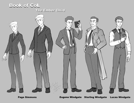 Book of CoL character designs Page and Windgates