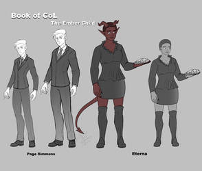 Book of CoL character designs Page and Eterna