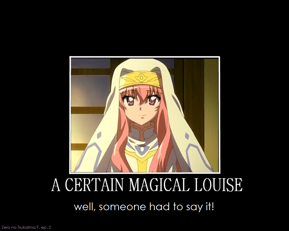 Zero no Tsukaima F: Toaru Majutsu no Index Louise by gamera68 on DeviantArt