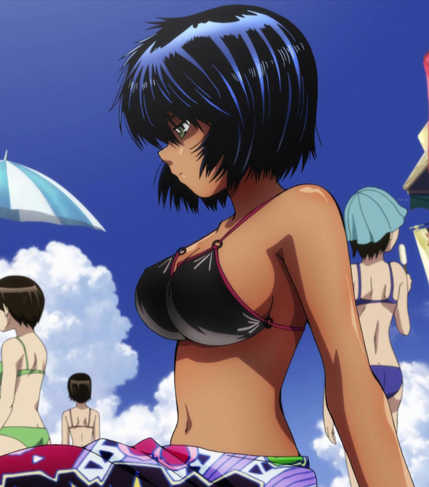 bikini, black bikini, anime girls, anime, Mysterious Girlfriend X