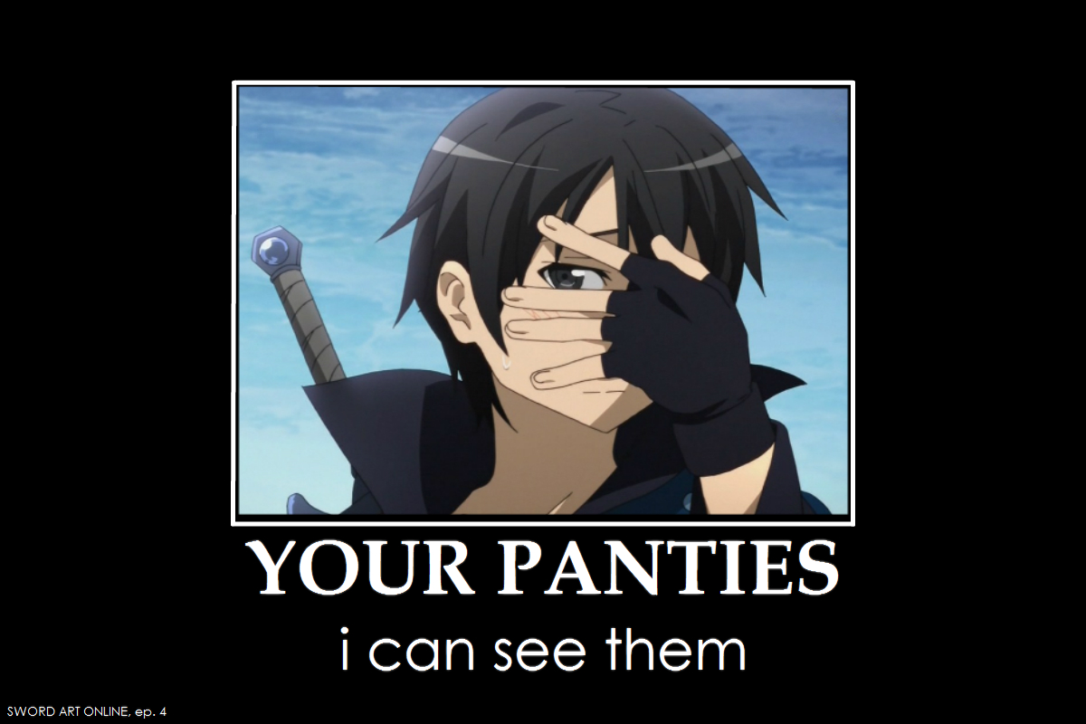 Sword Art Online: Your Panties, I can see them...