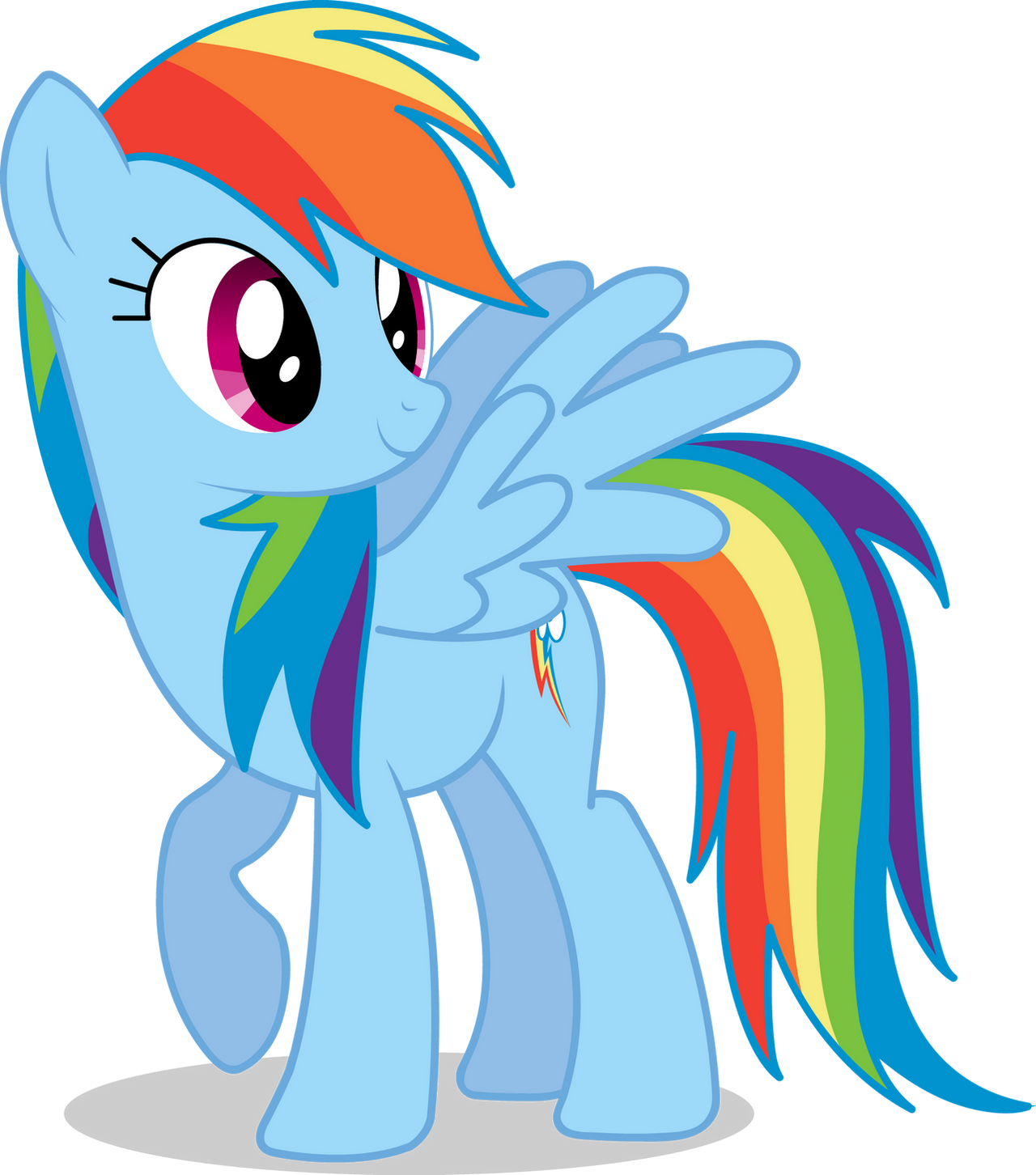 Rainbow Dash Vector #01