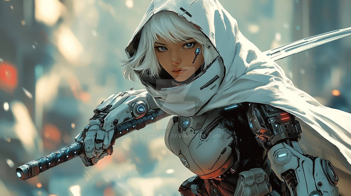 White Tech-Samurai by JacobbArt on DeviantArt