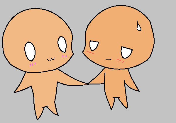 Chibi couple base by XxHayBugxX on DeviantArt