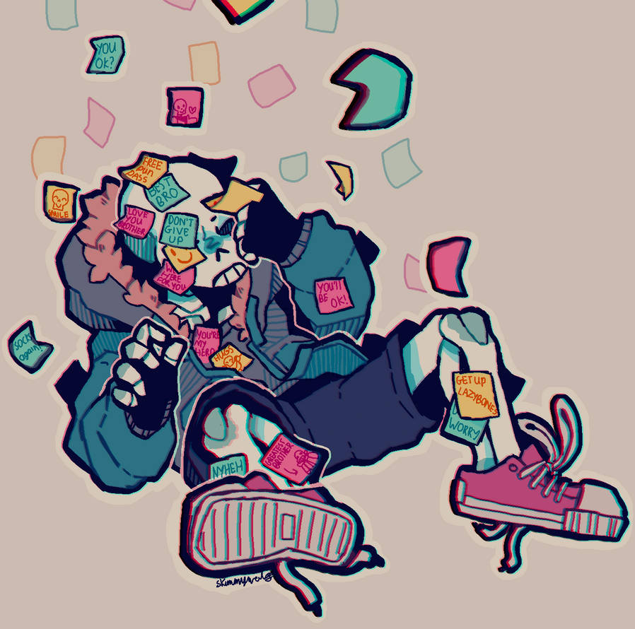 Sticky note everywhere by Skimmywolf on DeviantArt