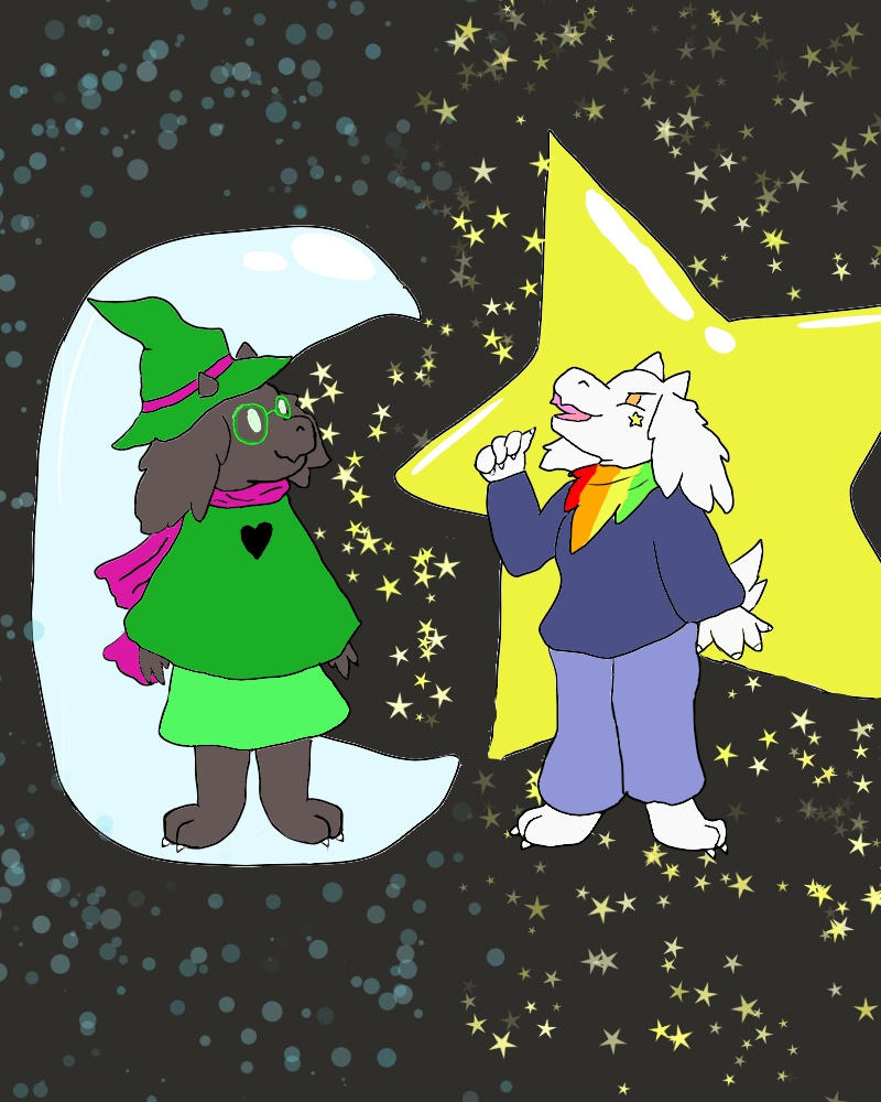 Storyshift Ralsei Ralsei and Storyshift Asriel by Staryleo on DeviantArt