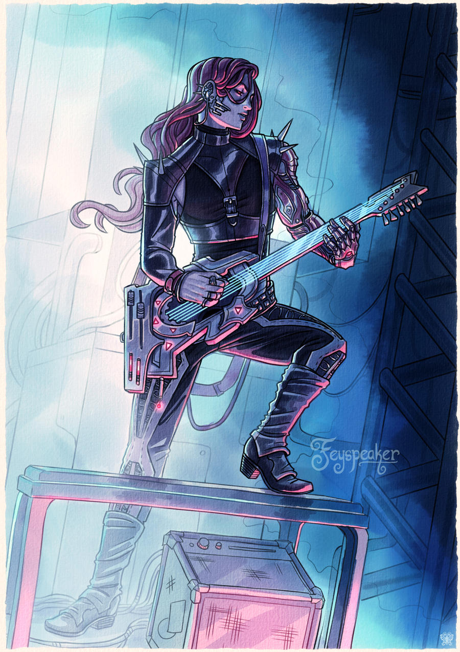 Rockerboy! (Commission) by feyspeaker on DeviantArt