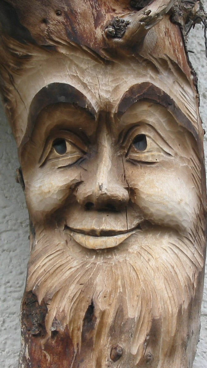 Wood carving- a kind face by XxLxX on DeviantArt