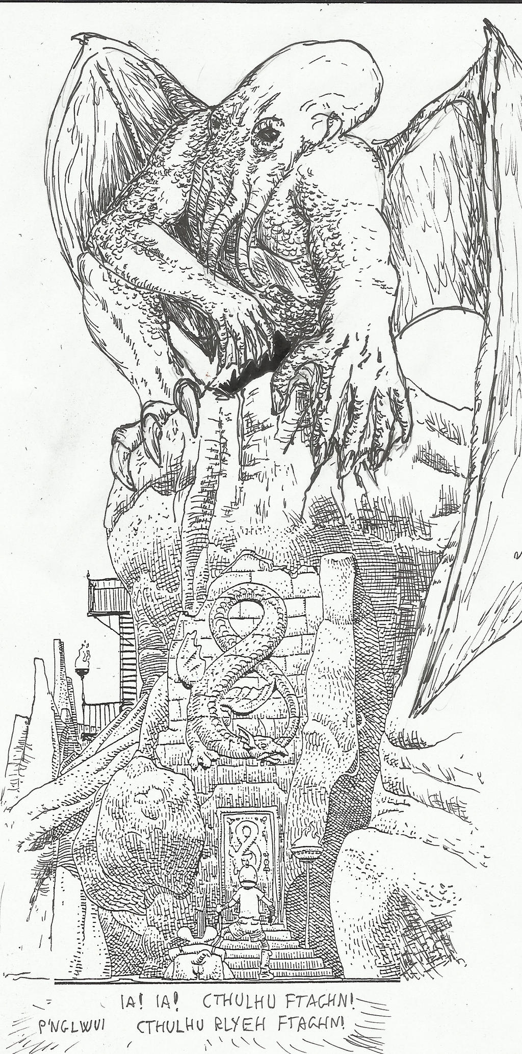 Cthulhu by B4LD3R on DeviantArt