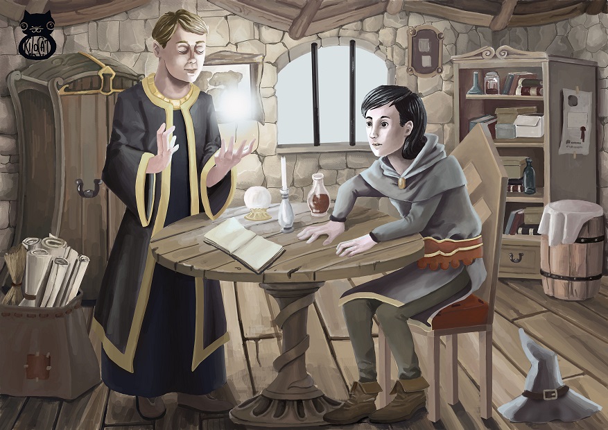wizard apprentice by 8kilocat on DeviantArt