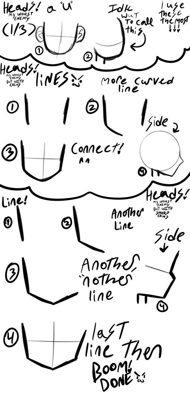 Heads (tutorial) by BlueLynns on DeviantArt