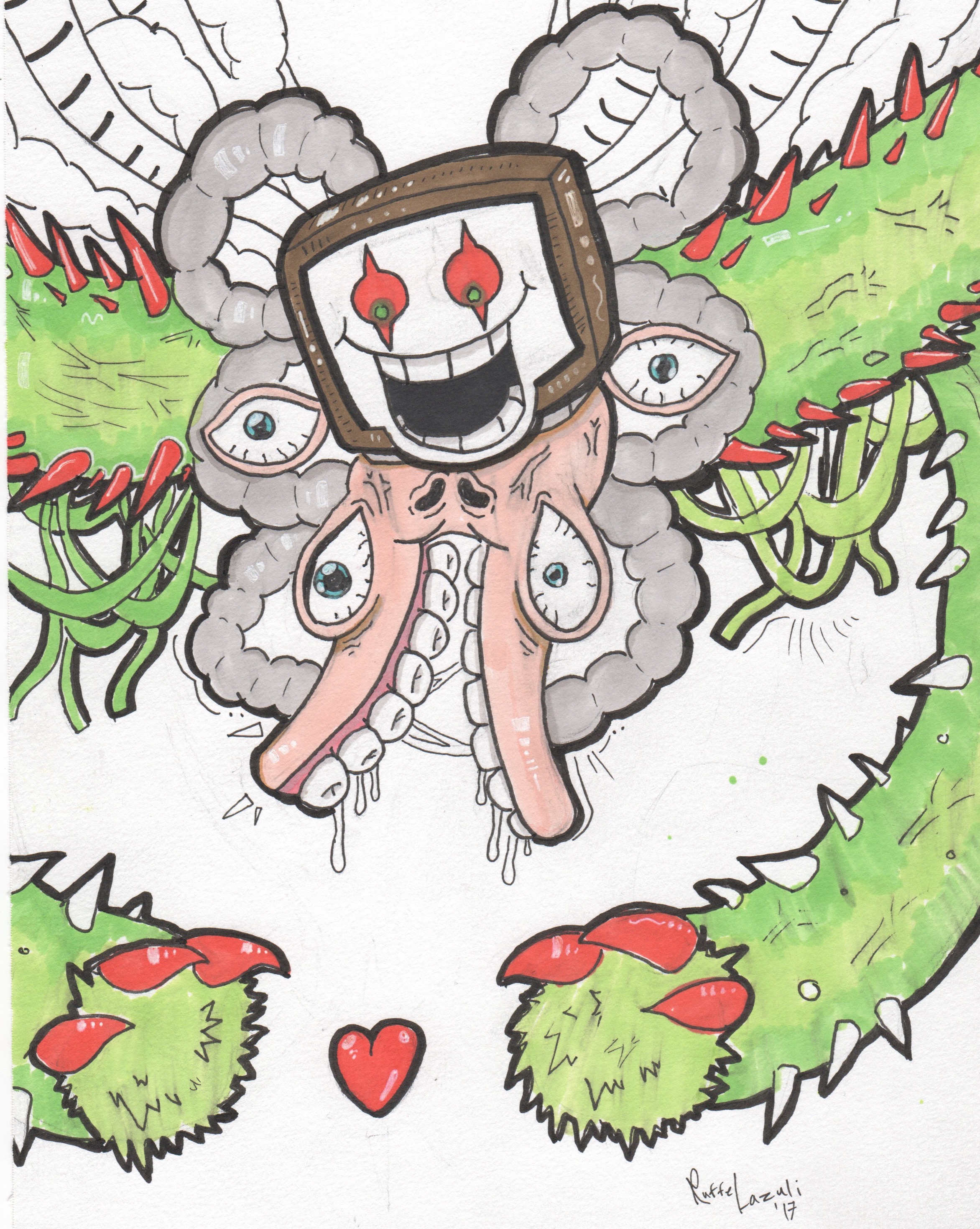 Random Omega Flowey Face by Willjago on DeviantArt