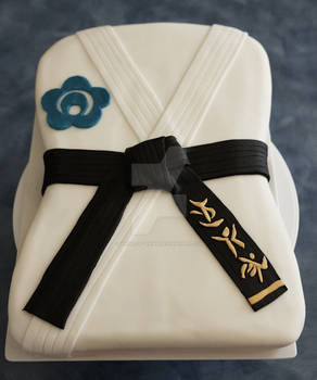 Black Belt Karate Cake