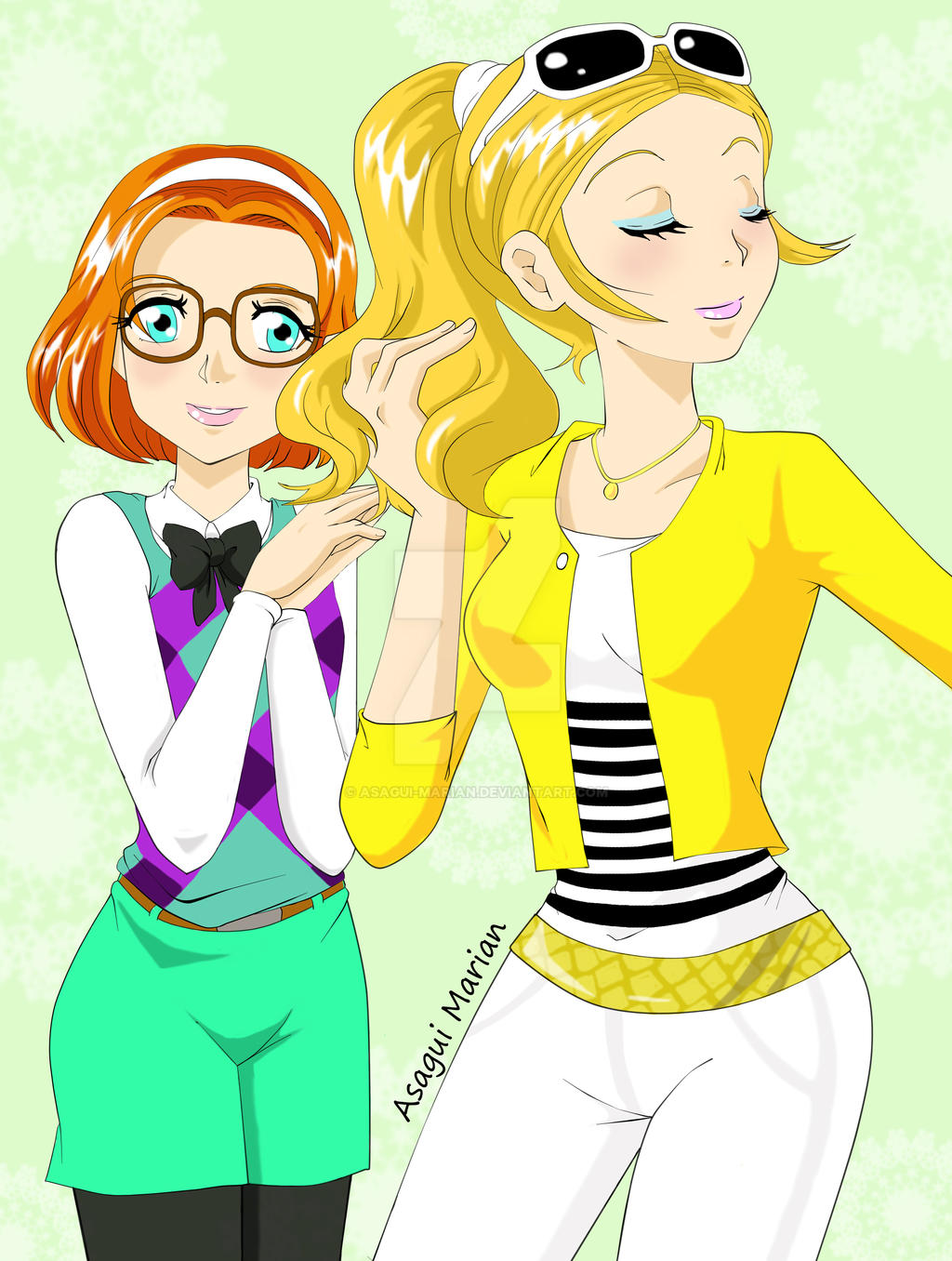 Sabrina And Chloe Miraculous Lady Bug By Asagui marian On DeviantArt sabrina-and-chloe-miraculous-lady-bug-by-asagui-marian-on-deviantart