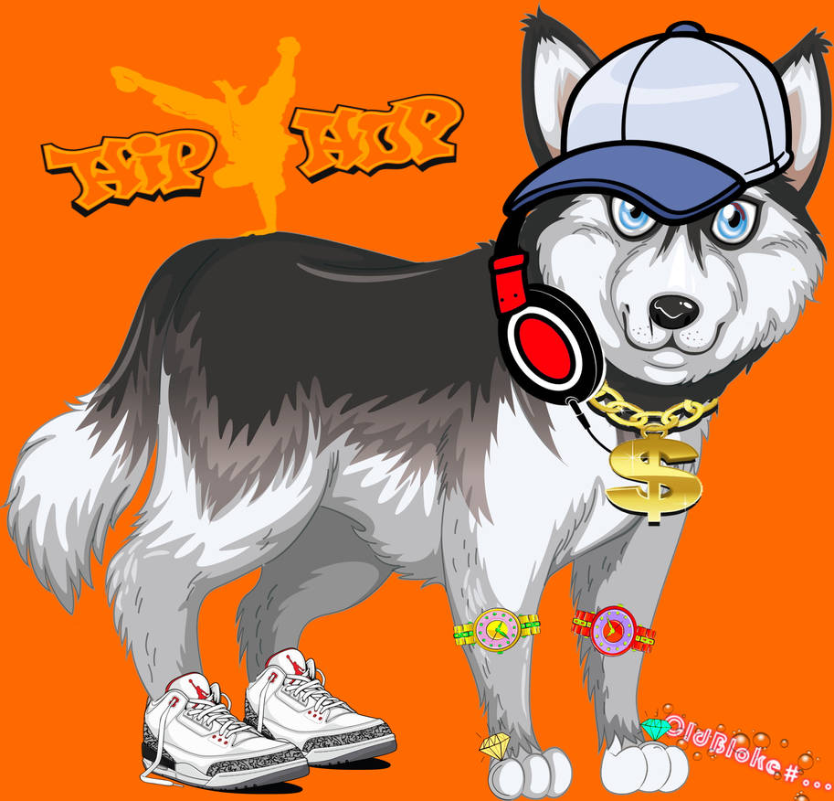 Husky Rapper Dog Hip Hop Husky1-1 by OldBloke70 on DeviantArt