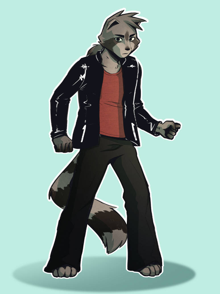 Commission Racoon fursona by backfrom2014 on DeviantArt