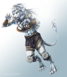 {Commission} - Viking lioness by LeoKatana