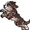 {Commission} - Skyrr Jumping cat Pixel Icon