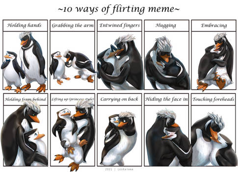 PoM - Nigel x Skipper 10 ways of flirting meme