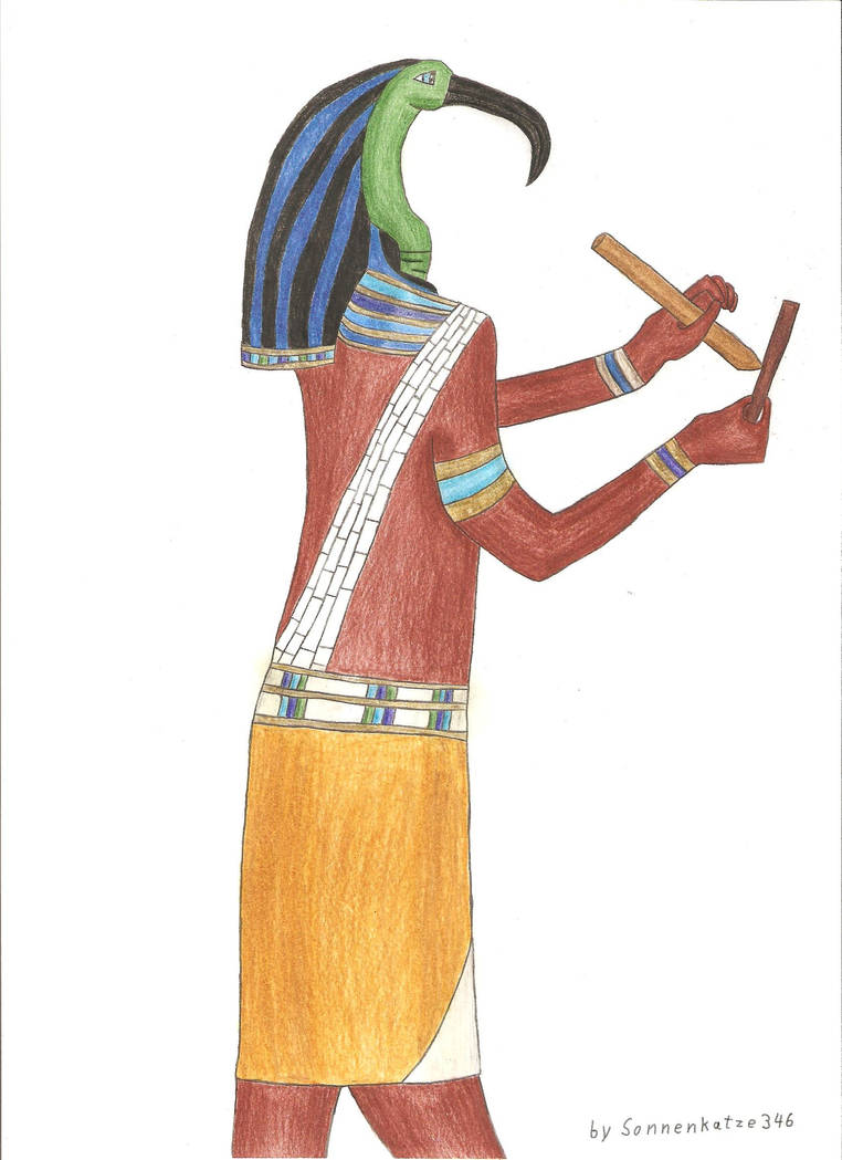 Thoth picture colored by Sonnenkatze346 on DeviantArt