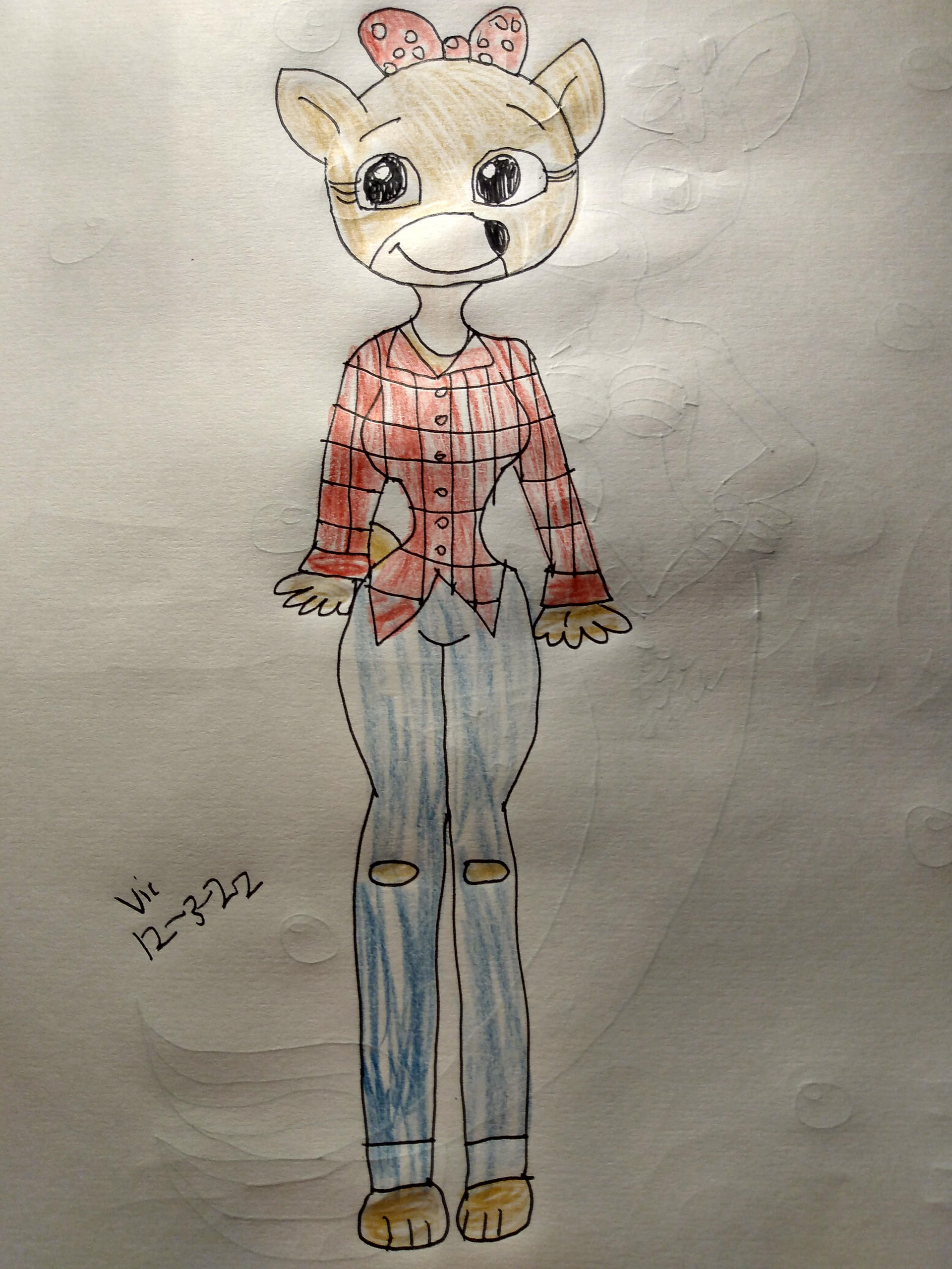 Clarice anthro reindeer by Victheanimaldrawer on DeviantArt