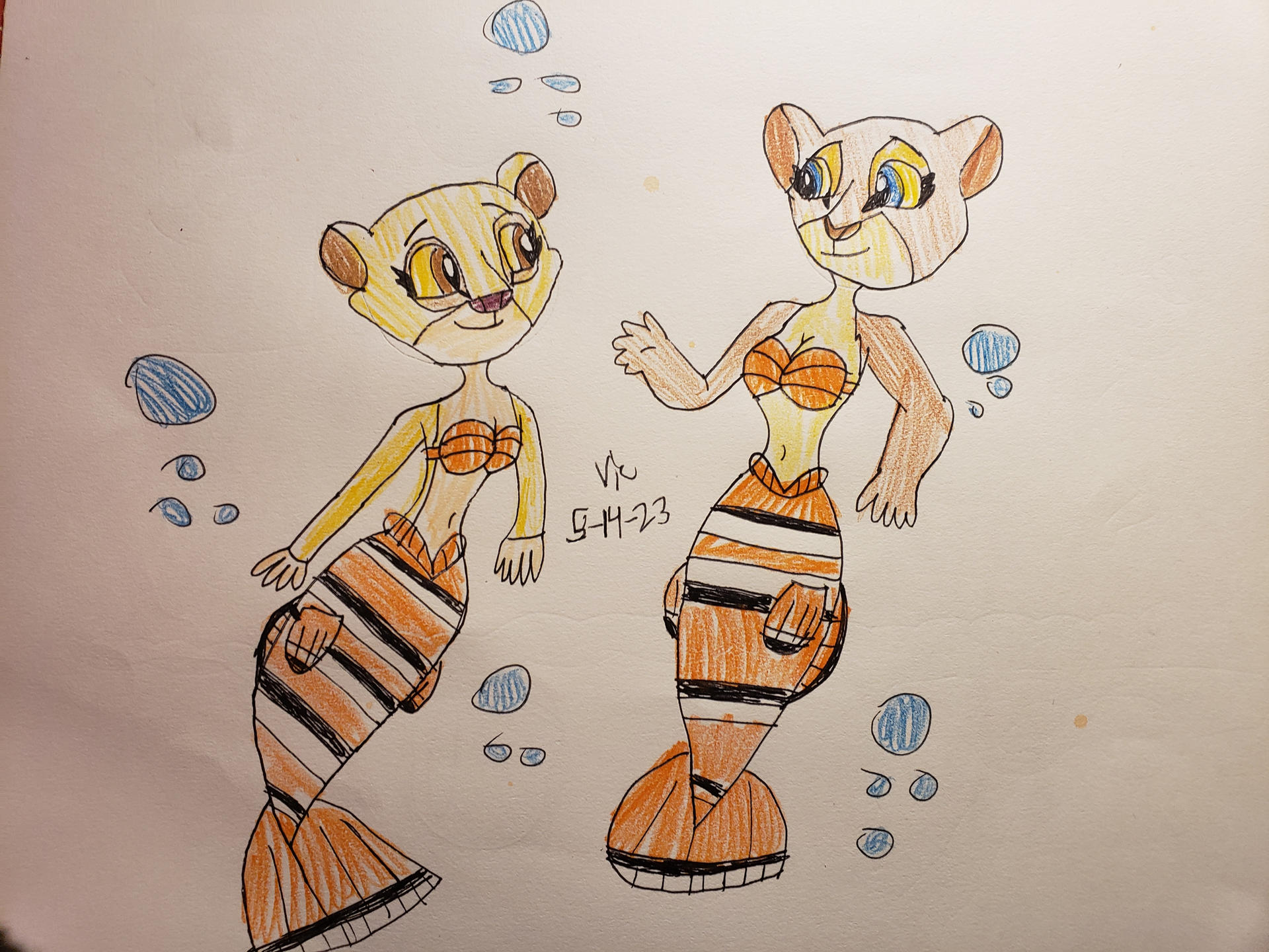 Mermay 2023 - Mother's Day Nala and Kiara by Victheanimaldrawer on ...