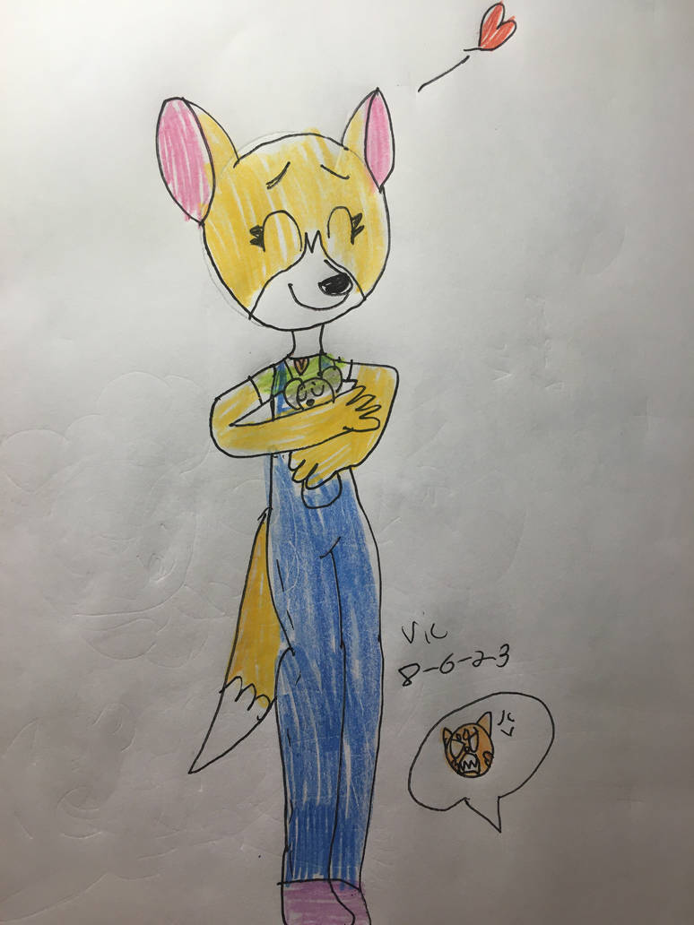 Jenny hugging mouse from Ginger by Victheanimaldrawer on DeviantArt