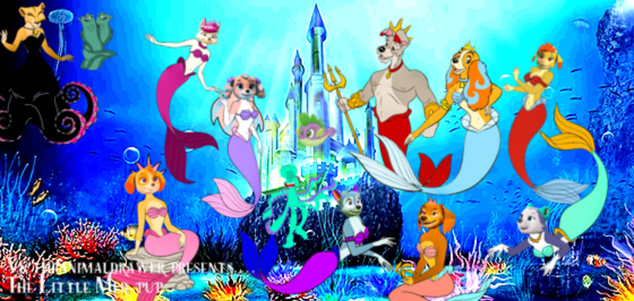 Little Mer Rabbit The Little Mer-pup poster (Fan-made) by Victheanimaldrawer on DeviantArt