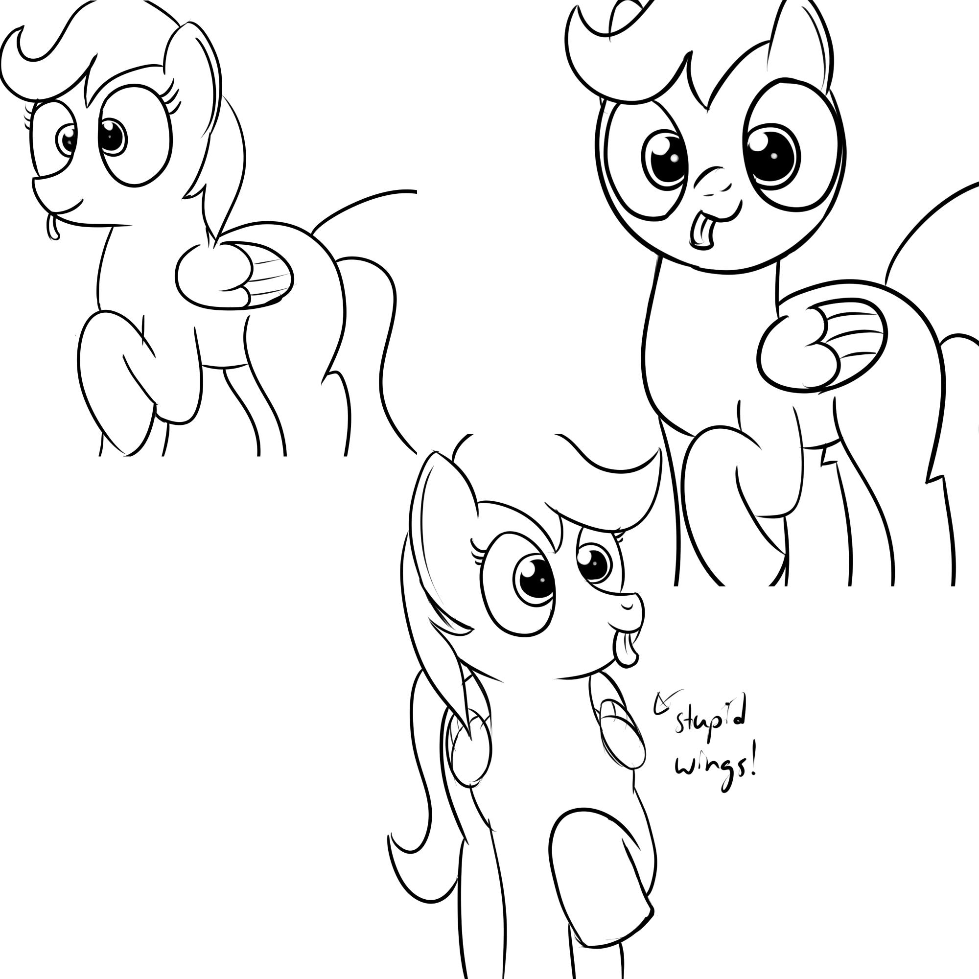 3 view scootaloo