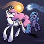 Chasing Celestials - Young Celestia and Luna