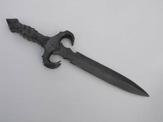 damascus dagger with marble