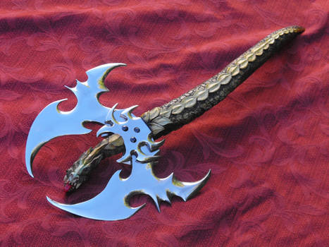 Garnet dragon axe