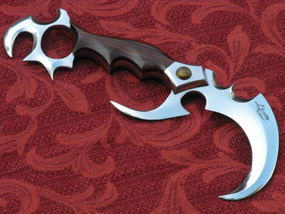 Karambit with cocobolo and tigers eye