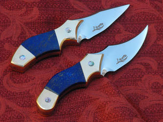 2 blades with lapis