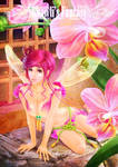 Fuchsia Pink Orchid Fairy by Shawlis-Fantasy-Art