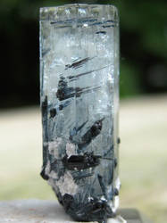 Aquamarine with Tourmaline inclusions