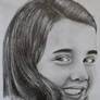 Samantha Smith, pencil drawing portrait