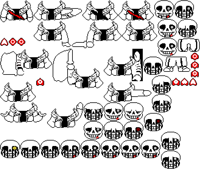 Killer Sans Sprite Sheet by ThatGuyLBS on DeviantArt