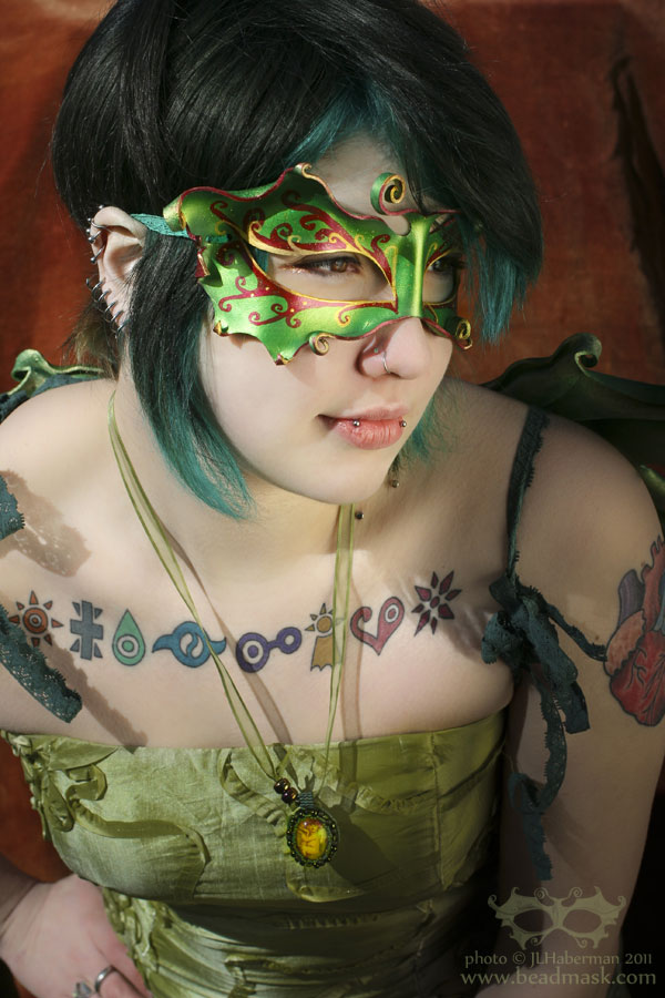 Green Fairy Mask