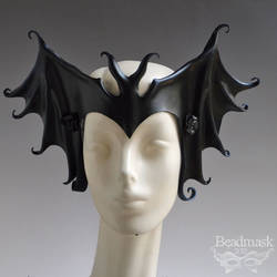 Drusilla Batwing Leather Headdress