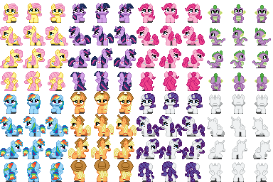 My Little Pony Sprites by TheLordofPies on DeviantArt.